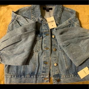 Forever 21 parachute jean jacket